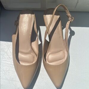 Kelly & Katie Women's Tan Slingback Heels
